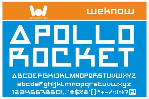 Apollo Rocket: A Futuristic Display Font for Handmade Creators