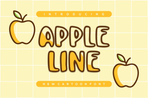 Apple Line: A Playful Display Font That Makes Campaigns Pop