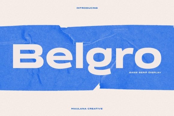 Belgro: A Confident Display Font for Small Business Branding