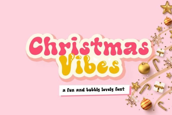 Christmas Vibes: A Joyful Display Font for Digital Branding