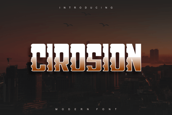 Cirosion: A Display Font That Anchors Editorial Mood