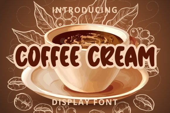 Coffee Cream: A Playful Display Font for Joyful Digital Branding
