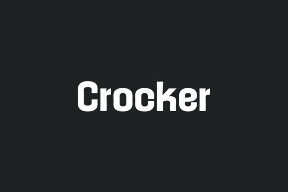 Crocker: A Sharp, Clean Display Font for Modern Brand Identity