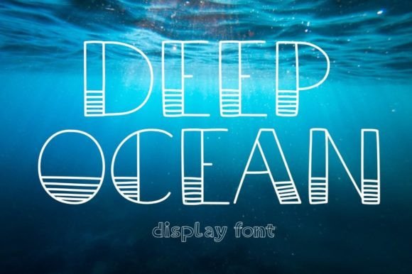 Deep Ocean: A Playful Display Font That Lifts Digital Layouts