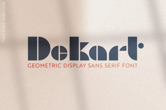 Dekart: A Geometric Display Typeface for Editorial Impact