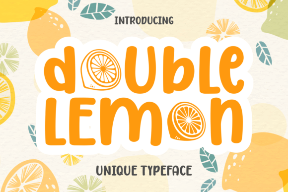 Double Lemon: A Display Font That Makes Your Headlines Pop