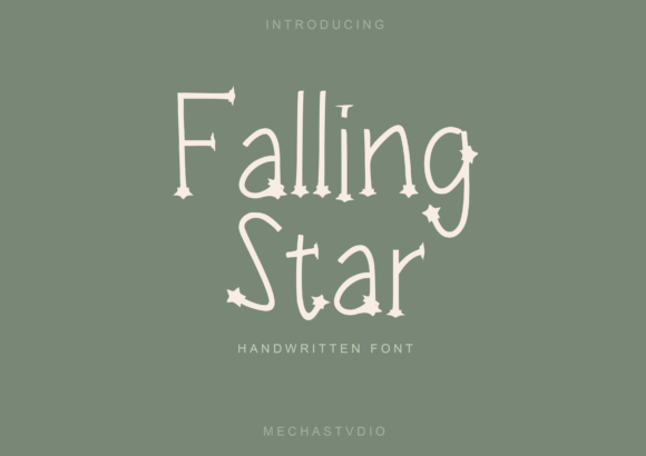 Falling Star: A Display Font That Makes Campaigns Sparkle