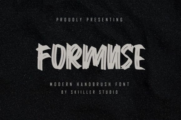 Formuse: A Dry-Brush Display Font That Builds Brand Recognition