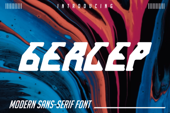 Gercep Display Font for Small Business Branding