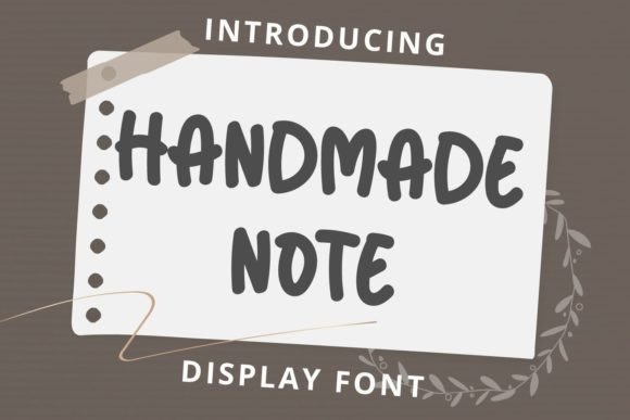 Handmade Note: A Display Font That Feels Human in Fast-Scrolling Feeds
