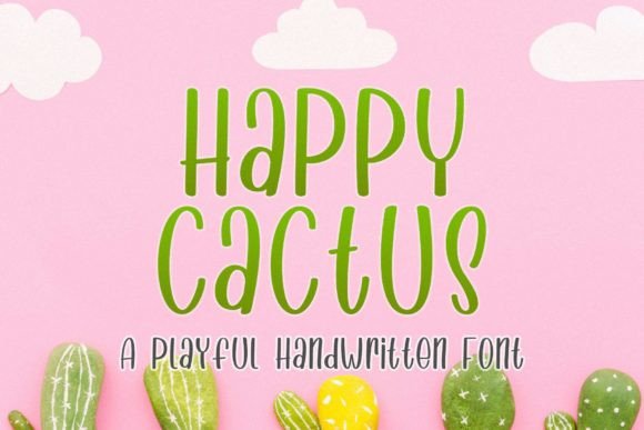 Happy Cactus: A Playful Display Font That Makes Your Brand Feel Instantly Warmer