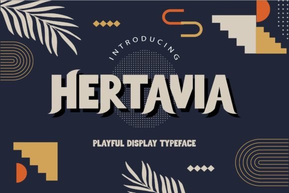 Hertavia: A Playful Display Font That Lifts Digital Headlines