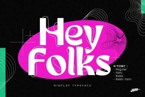 Hey Folks: A Playful Display Font That Builds Brand Trust