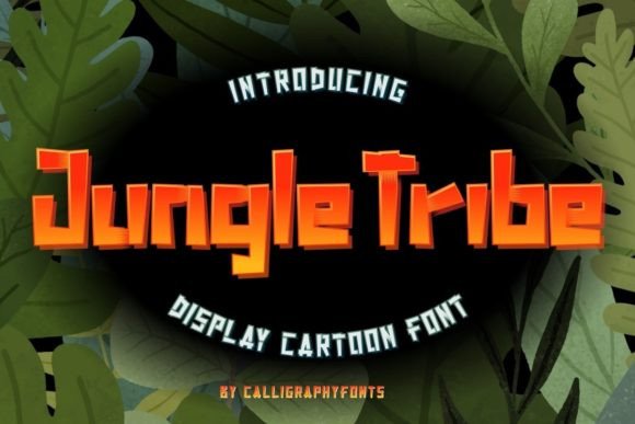 Jungle Tribe Font: A Playful Display Typeface for Brand Identity
