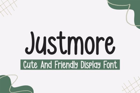 Justmore Display Font for Handmade Creators
