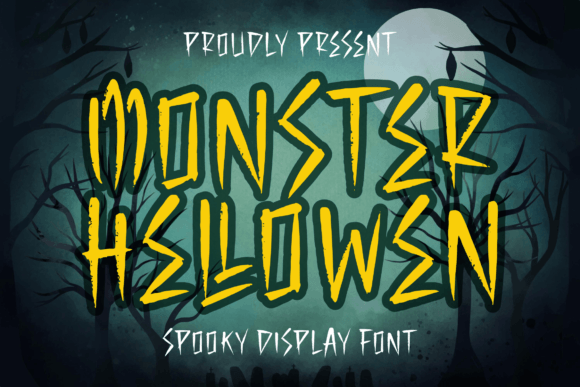 Monster Hellowen: A Spooky-Perfect Display Font for Brand Personality