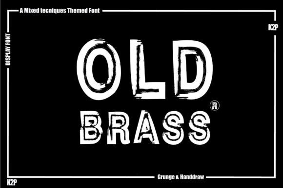 Old Brass: A Bold Display Font That Makes Handmade Products Shine