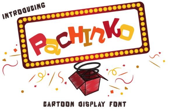 Pachinko: A Playful Display Font for Handmade Creators