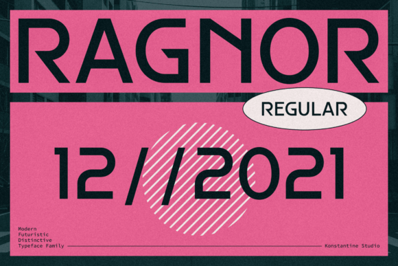 Ragnor: A Futuristic Display Font for Editorial Impact