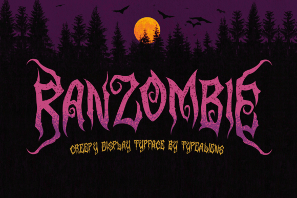 Ranzombie: A Bold Display Font for Halloween & Gothic Web Design