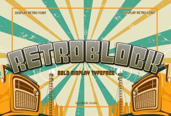 Retroblock: A Display Font That Makes Your Headlines Unmissable