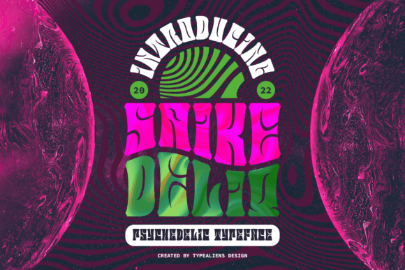 Saike Deliq: A Psychedelic Display Font That Pops on the Web