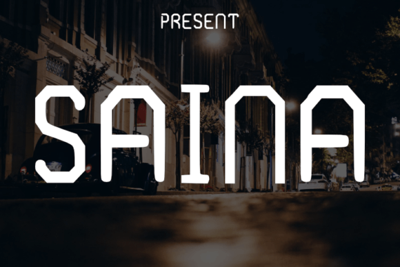 Saina: A Refined Display Font for Luxury Branding