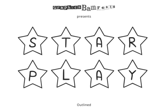 Star Play Outlined: A Festive Display Font for Digital Branding