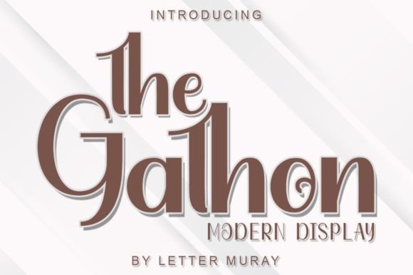 The Gathon Display Font for Bold, Friendly Web Headlines