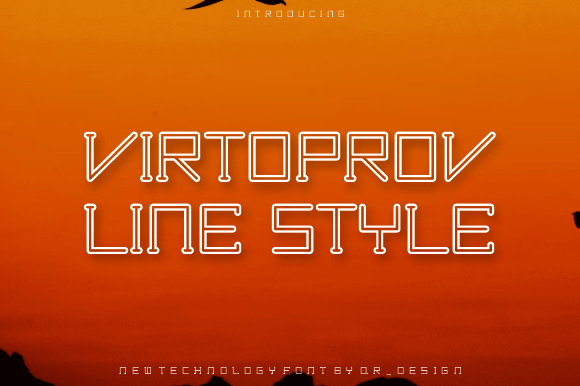 Virtoprov Line: A Bold Display Font for Scroll-Stopping Brand Content