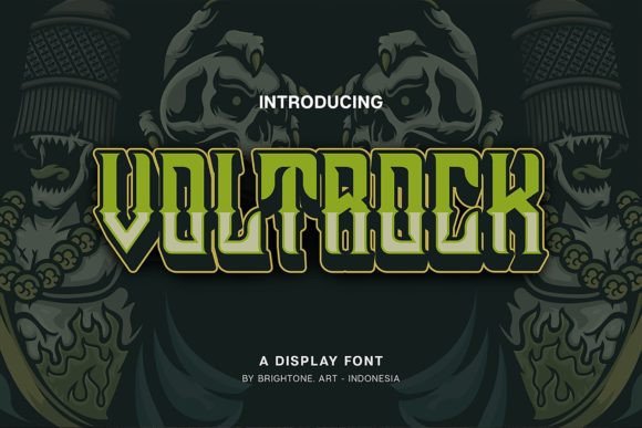 Voltrock: A Bold Display Font for Scroll-Stopping Marketing