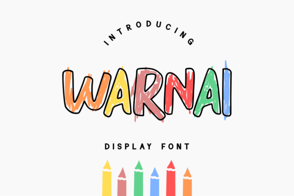 Warnai Display Font: Playful & Print-Ready for Handmade Brands