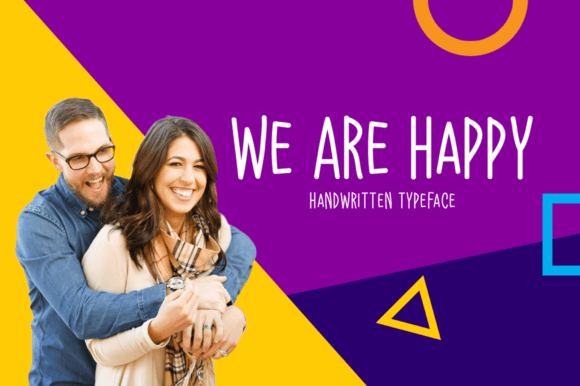We Are Happy: A Handwritten Display Font for Warm, Human-Centered Web Design