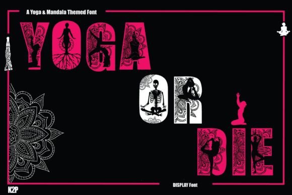 Yoga or Die: A Bold Display Font That Elevates Digital Branding
